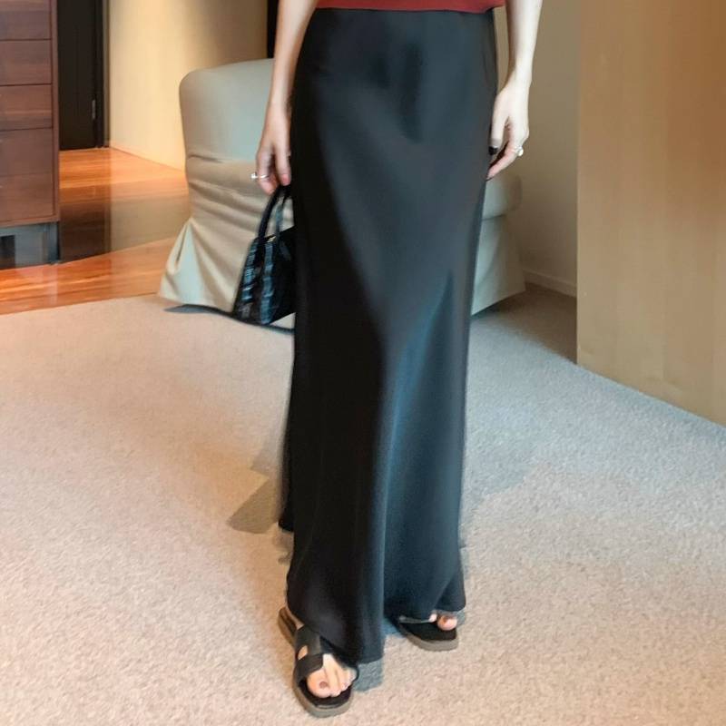 Satin Long Sleeve Women's Spring And Autumn Chiffon Shirt