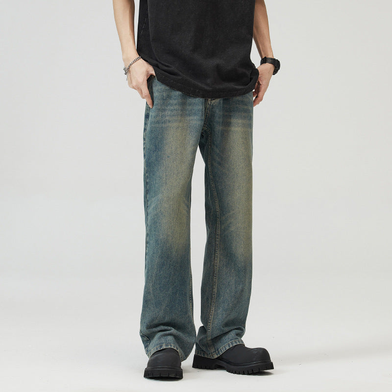 Washed-out Vintage Skinny Jeans For Men