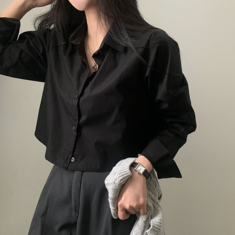 Short Shirt Long Sleeve Underwear Blouse