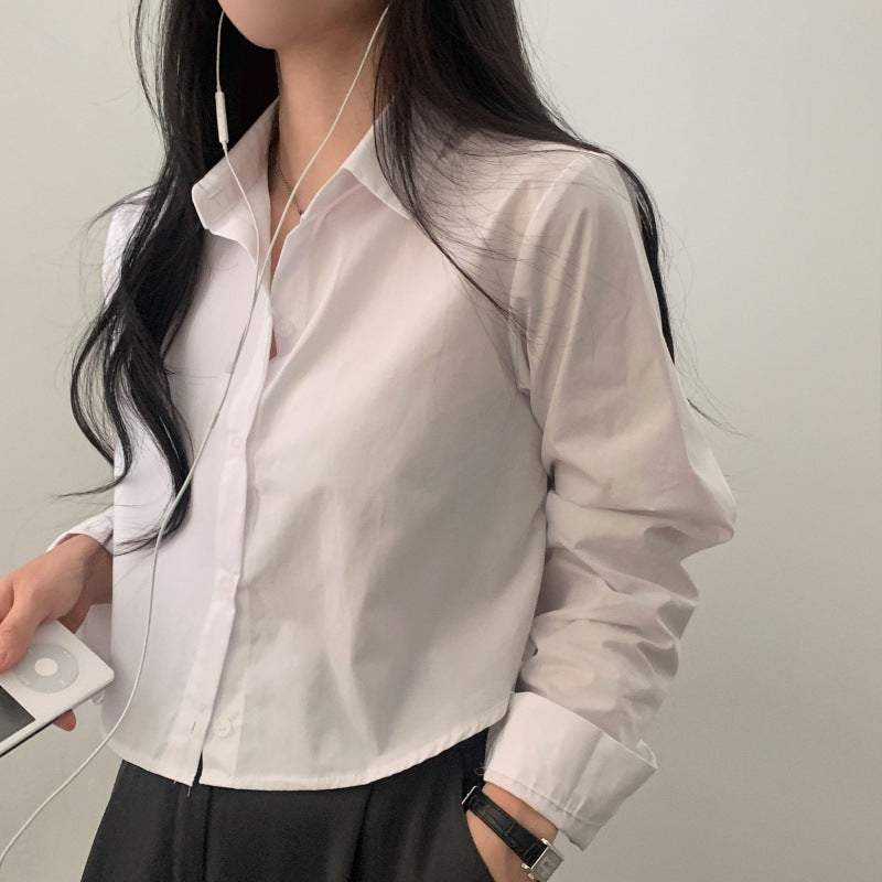 Short Shirt Long Sleeve Underwear Blouse