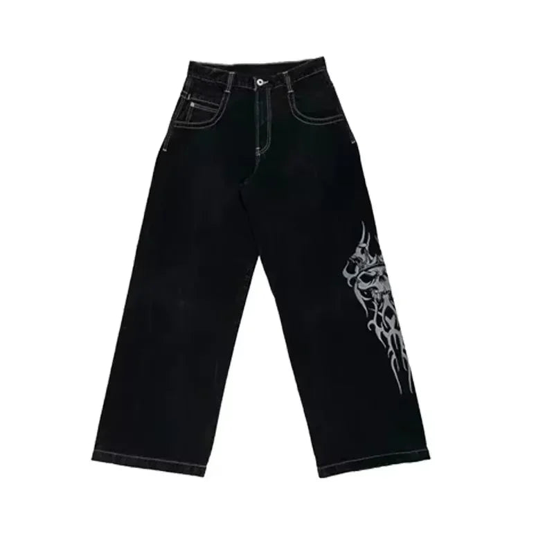 Y2K Baggy Jeans men Harajuku 2000s vintage Embroidered high quality jeans new Hip Hop streetwear men women Casual wide leg jeans