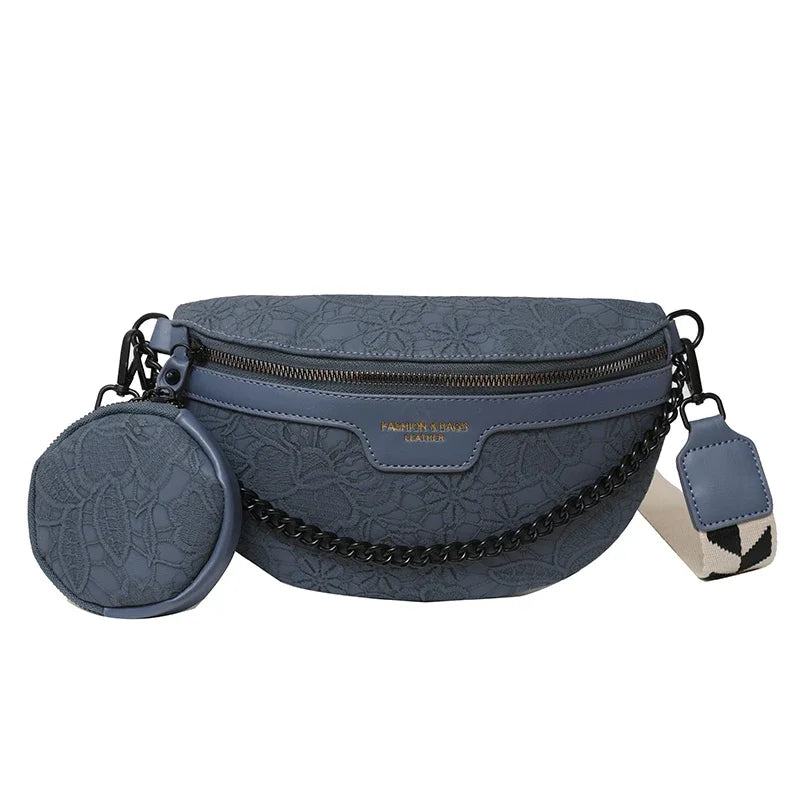 Designer Woman Chest Pack Retro Embroidery Belt Bag Coin Purse Luxury Lady Waist Bag Fashion Brand Shoulder Crossbody Chest Bags
