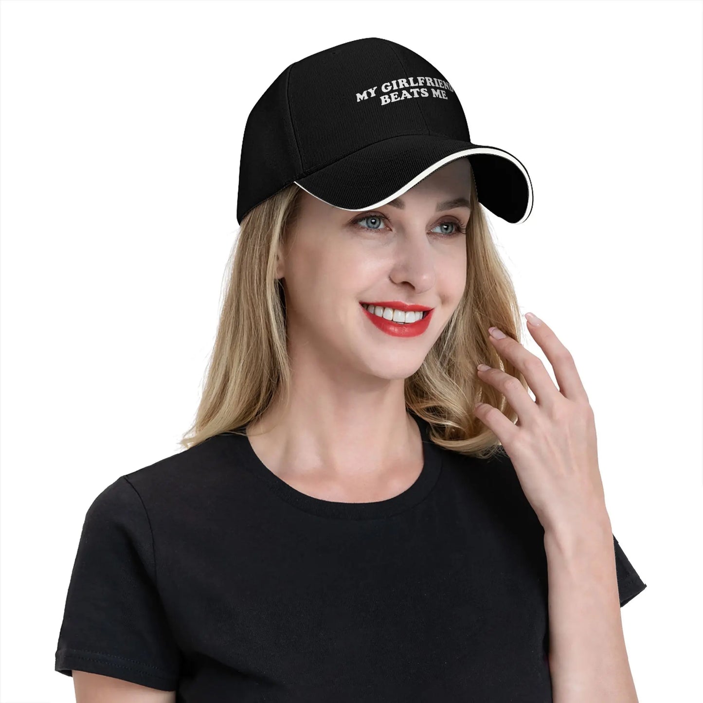 My Girlfriend Beats Me Baseball Cap Fashion Trucker Hat Summer Men Adult Outdoor Gym Baseball Caps