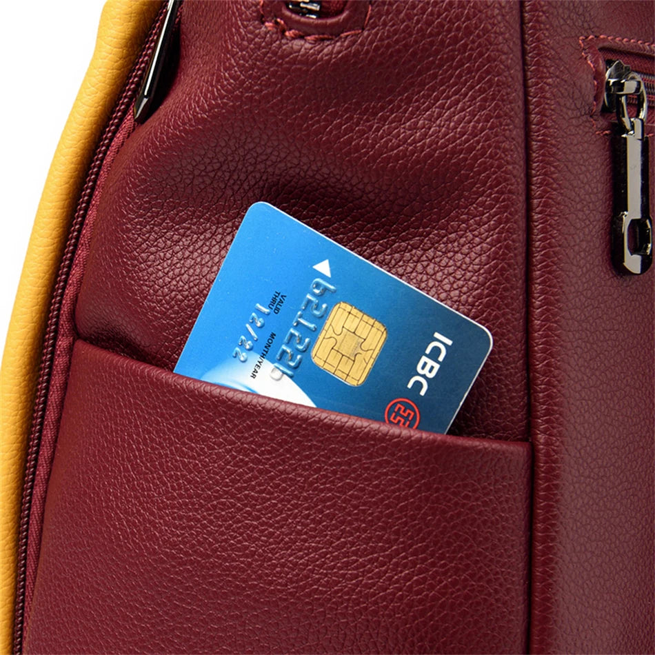 Fashion 2022 Women Backpacks Leather Rucksack Female School Book Bag Female Shoulder Bags for Teenage Girls Outdoor Travel Bag