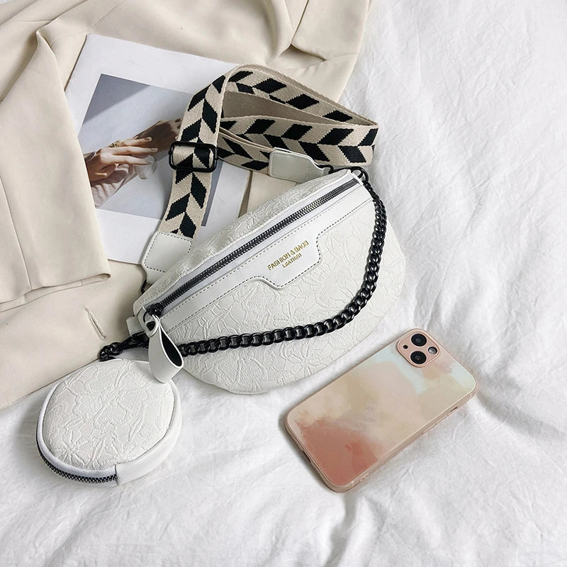 Designer Woman Chest Pack Retro Embroidery Belt Bag Coin Purse Luxury Lady Waist Bag Fashion Brand Shoulder Crossbody Chest Bags