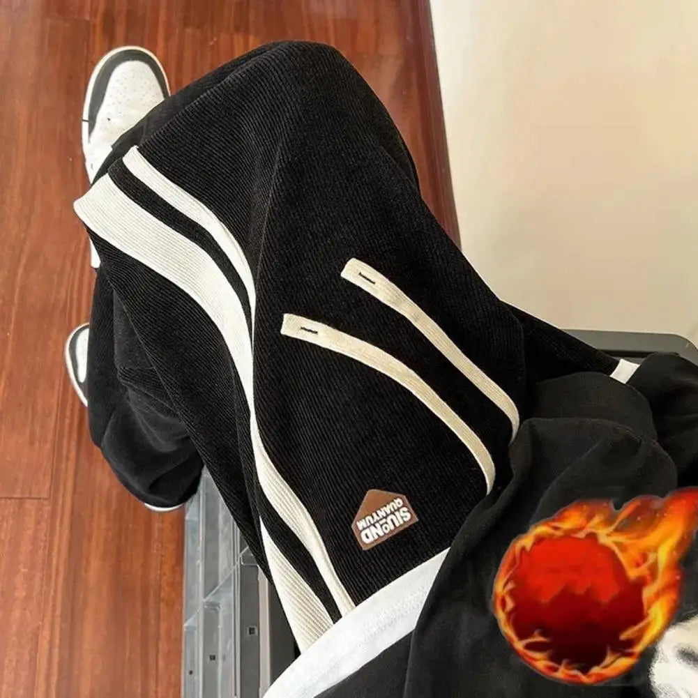 Men Baggy Pants Striped Sweatpants Harajuku Straight Leg Fashion Men Trousers Hip Hop Streetwear Casual Bottoms Male Pants