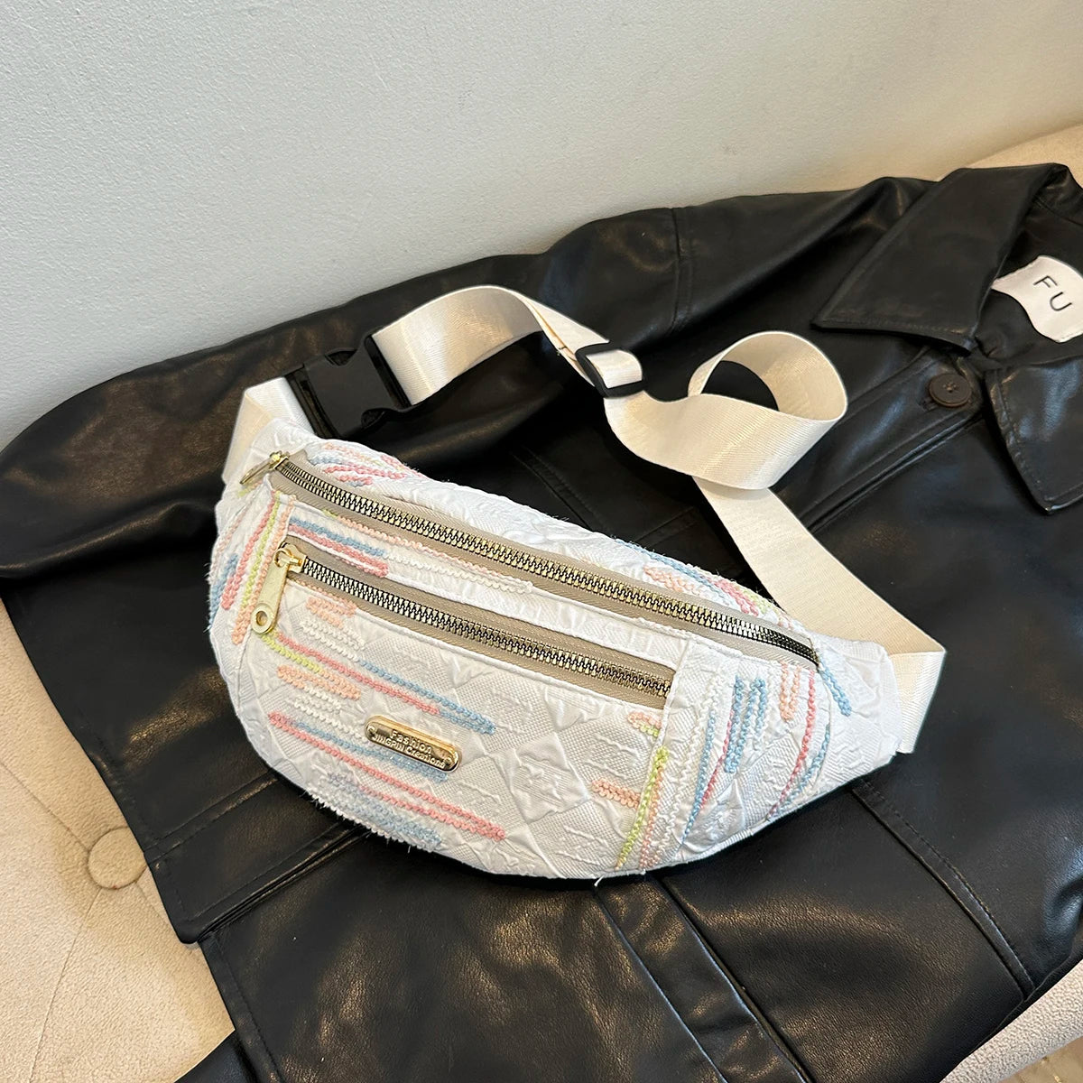 Fanny Packs for Women Men Belt Bag Fashion Waist Packs Lightweight Crossbody Bags Bum Bag for Running Hiking Travel Workout