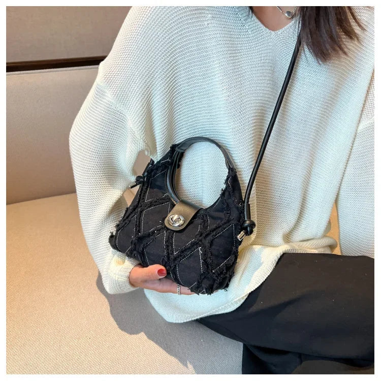 Fashion Women Bags Denim Messenger Bag New Trend Summer Handbags Lady Single Shoulder Bag Women's Bag Crossbody Bags Female