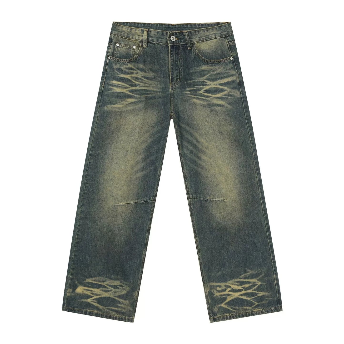 2025 New Baggy Jeans Men Designer Baggy Jeans for Men High End Wide Leg Pants Denim Y2k Mens Jeans Streetwear Loose Trousers