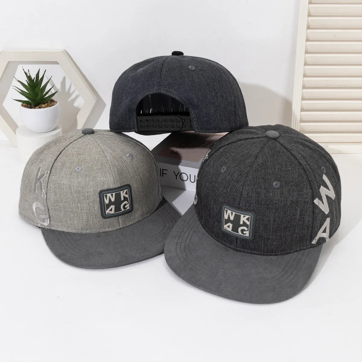 1pc Simple Letter Embroidery Retro Baseball Hats New Unisex Casual ins Street Versatile Peaked Caps Flat Eave Sunshade