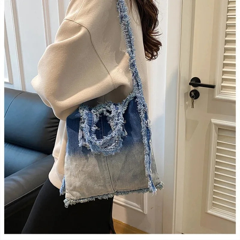 Crossbody Bags for Women 2025 New Denim Fabric Hot Sale Bags for Women Large Capacity Soft Bolsos Casual Versatile Shoulder Bags