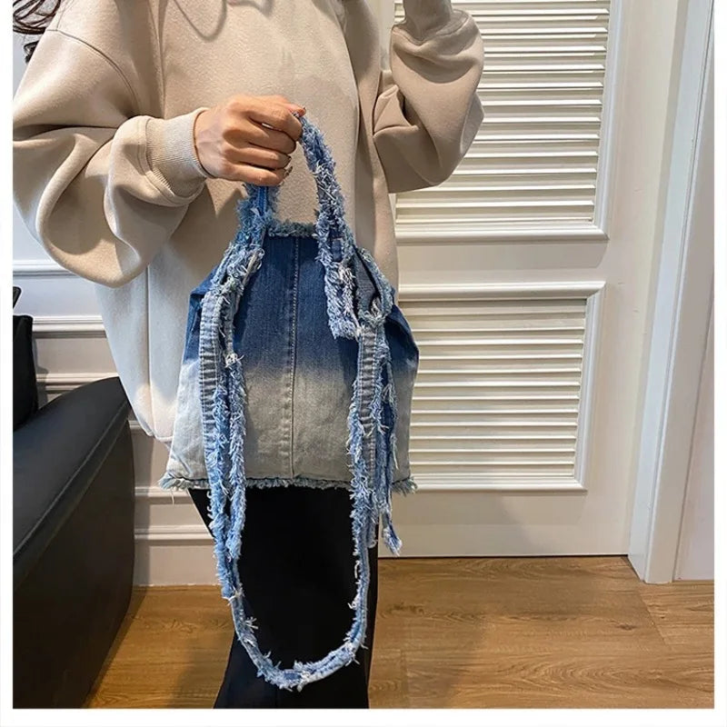 Crossbody Bags for Women 2025 New Denim Fabric Hot Sale Bags for Women Large Capacity Soft Bolsos Casual Versatile Shoulder Bags