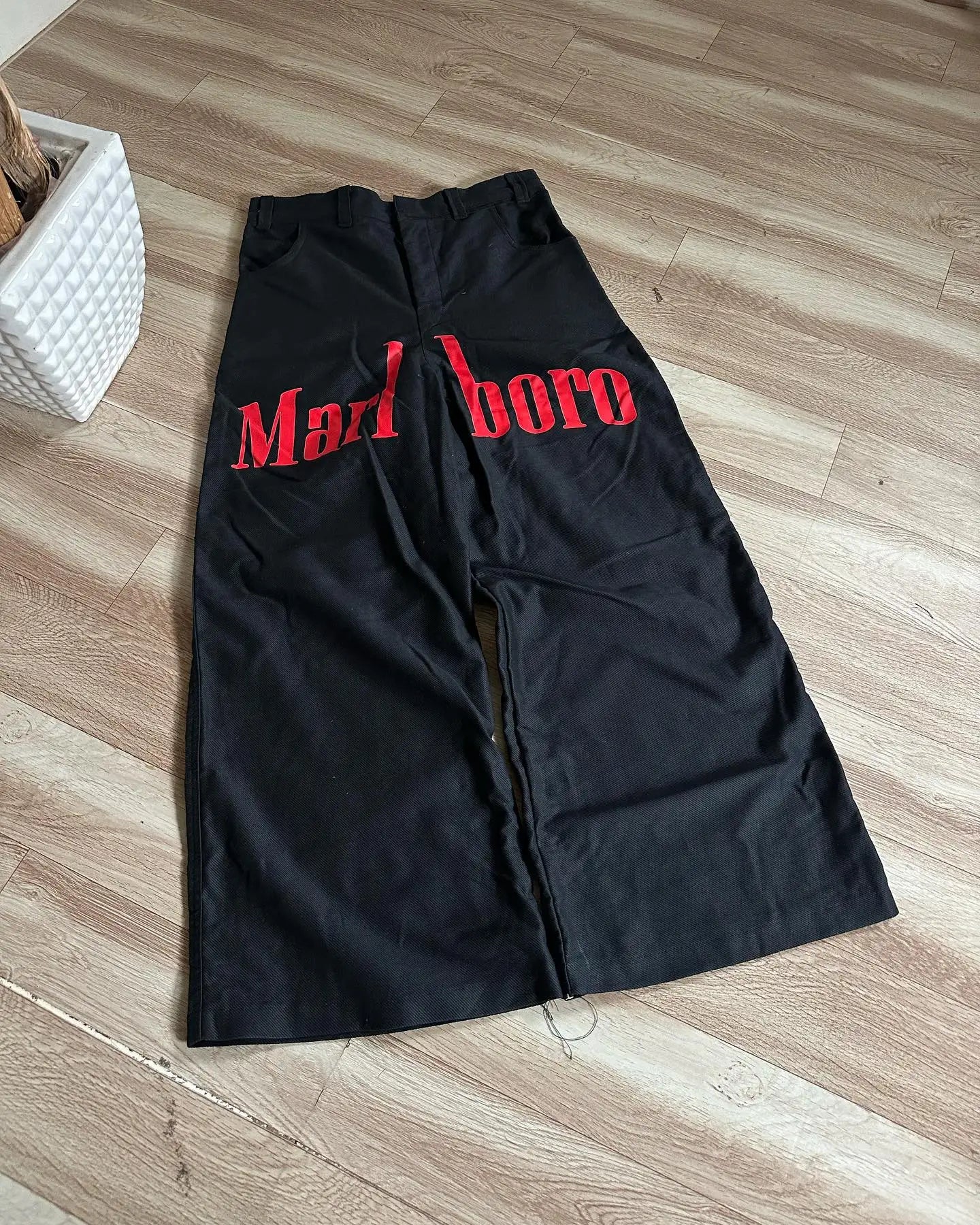 American Baggy Washed Jeans Retro Harajuku Cartoon Print Straight-Shirt-Legging Pants Men Casual Loose Hip Hop Streetwear Women