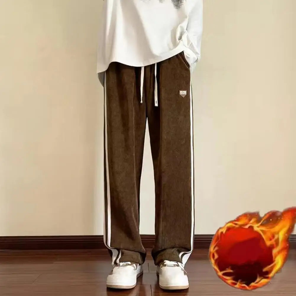 Men Baggy Pants Striped Sweatpants Harajuku Straight Leg Fashion Men Trousers Hip Hop Streetwear Casual Bottoms Male Pants