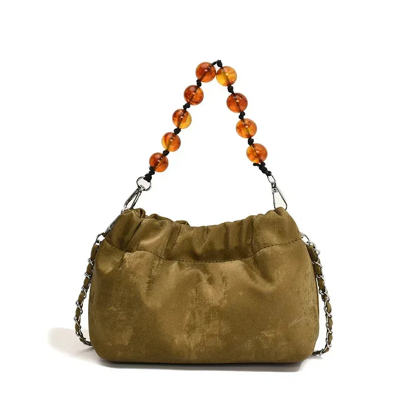 Fashion PU Casual Crossbody Bags Versatile Compact Handbags Solid Hasp Designer Bucket Shoulder Bags for Women 2025 on Sale