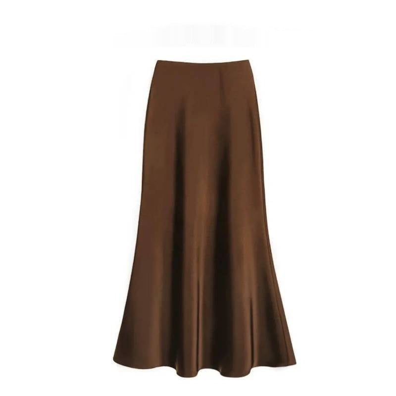 Satin Long Sleeve Women's Spring And Autumn Chiffon Shirt