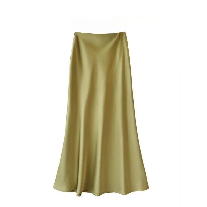 Satin Long Sleeve Women's Spring And Autumn Chiffon Shirt