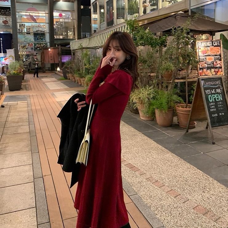 Autumn And Winter New Elegant Design Sense Long Skirt