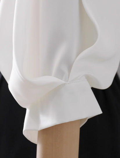 White Shirt Women's Half Sleeve Niche
