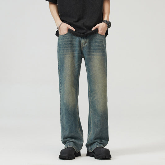 Washed-out Vintage Skinny Jeans For Men