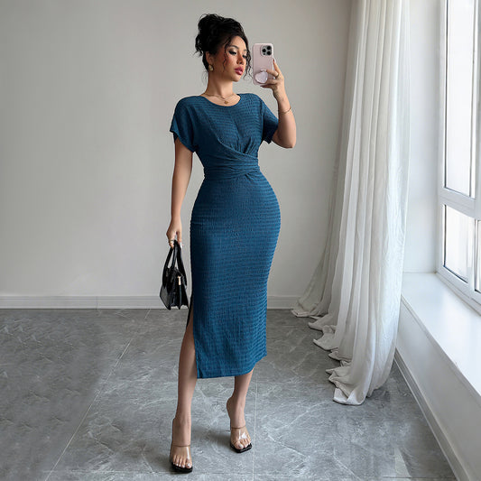 European And American Elegant Style Slim Waist Dress