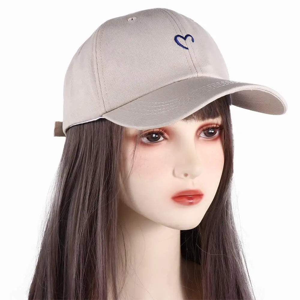 DIY Style Caps Hip Hop Love Girl Baseball Caps Snapback Couple Cap Peaked Cap Heart Embroidery Caps Baseball Caps Sun Hat