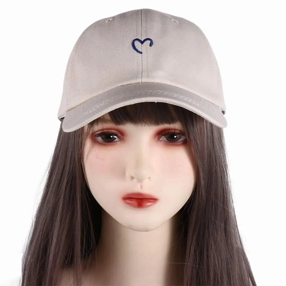 DIY Style Caps Hip Hop Love Girl Baseball Caps Snapback Couple Cap Peaked Cap Heart Embroidery Caps Baseball Caps Sun Hat