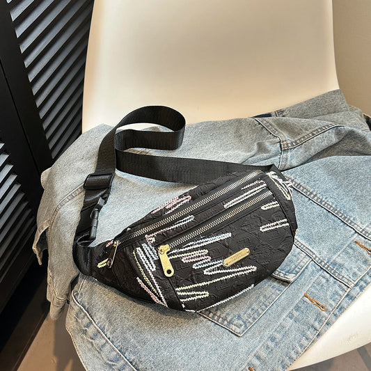 Fanny Packs for Women Men Belt Bag Fashion Waist Packs Lightweight Crossbody Bags Bum Bag for Running Hiking Travel Workout
