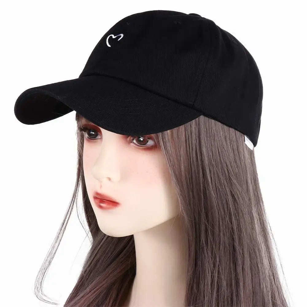DIY Style Caps Hip Hop Love Girl Baseball Caps Snapback Couple Cap Peaked Cap Heart Embroidery Caps Baseball Caps Sun Hat