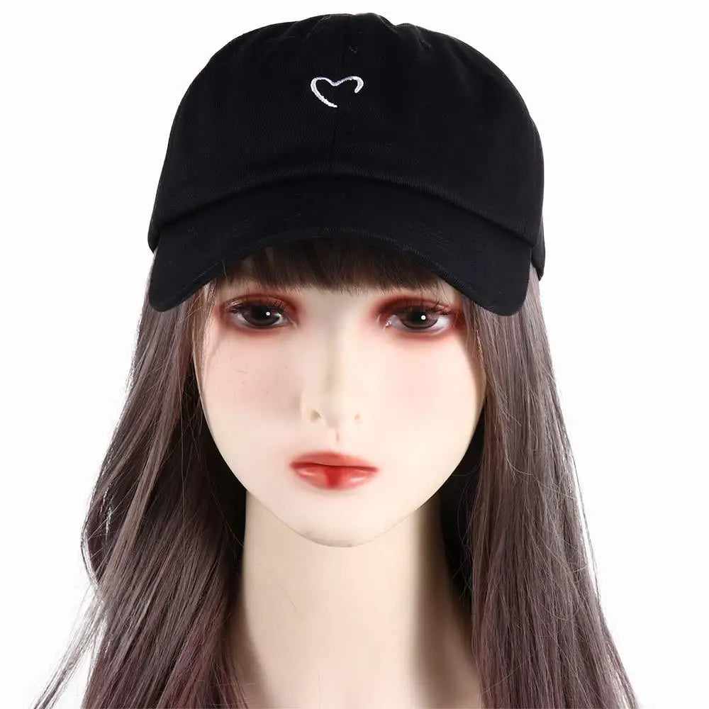 DIY Style Caps Hip Hop Love Girl Baseball Caps Snapback Couple Cap Peaked Cap Heart Embroidery Caps Baseball Caps Sun Hat