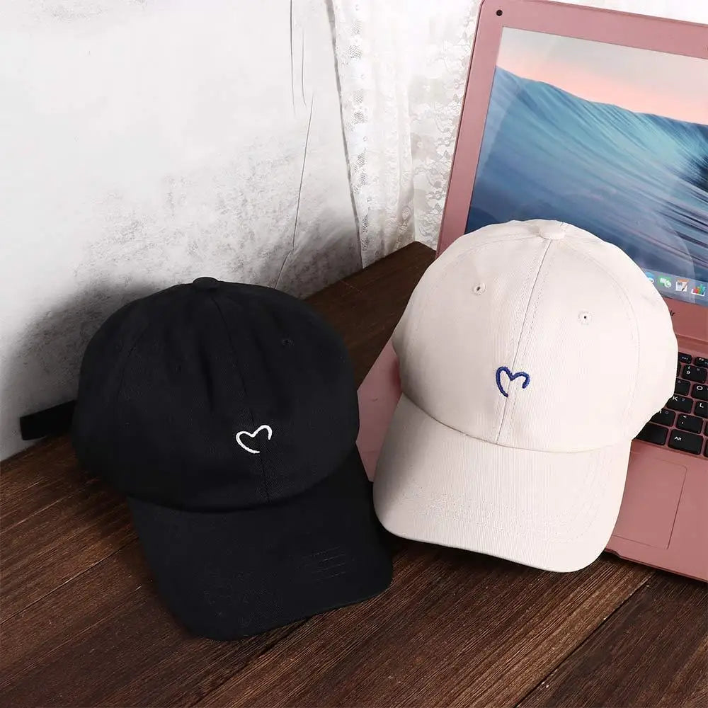 DIY Style Caps Hip Hop Love Girl Baseball Caps Snapback Couple Cap Peaked Cap Heart Embroidery Caps Baseball Caps Sun Hat
