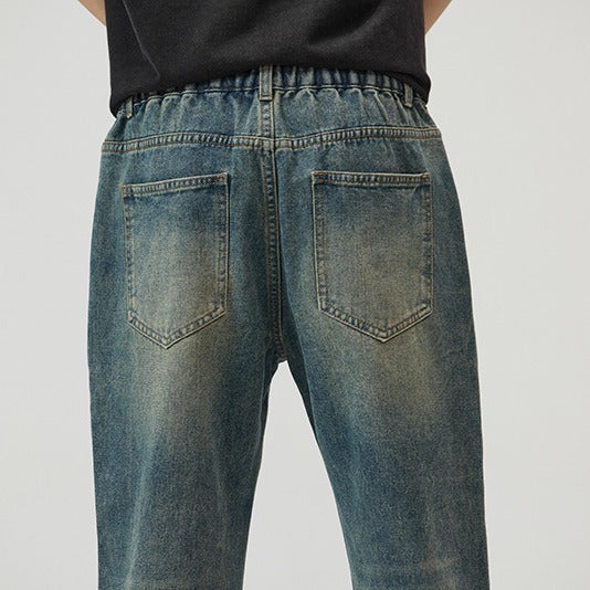 Washed-out Vintage Skinny Jeans For Men